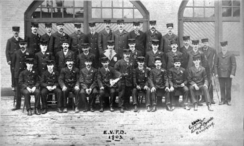 A7405 - Members of the Edmonton Fire Department. - 98 Street - 1903
