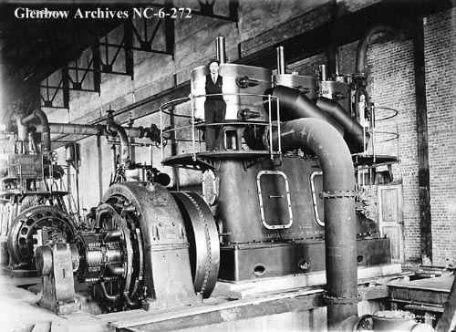 nc-6-272 - Interior of the Power Plant, Edmonton, Alberta. - 1912
